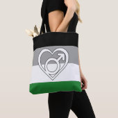 Androphilia Pride Flag und Symbol Tasche (Von Nahem)