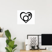 ANDROPHILIA SYMBOL -.png Poster (Heimbüro)