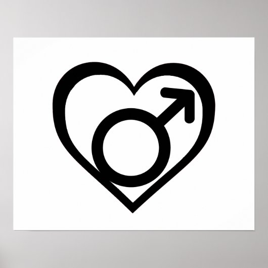 ANDROPHILIA SYMBOL -.png Poster (Vorne)