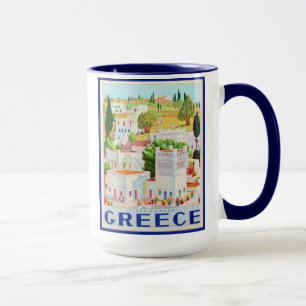 Andros Griechenland Set von 8 verschiedenen Tassen