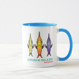 Andros-Insel 3-Fische Tasse