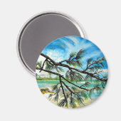 Andros Island, Bahamas Magnet (Vorderseite/Rückseite)