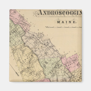 Androscoggin Landkreis, Maine Map Magnet