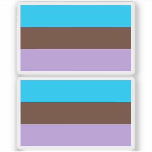 Androsexual Pride Aufkleber (Vorderseite)