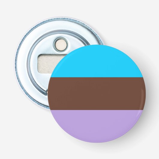 Androsexual Pride Flag Flaschenöffner (Vorderseite)