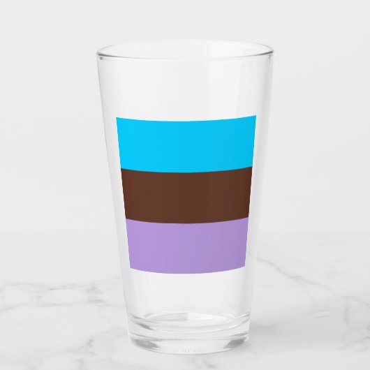 Androsexual Pride Flag Glas (Vorderseite)