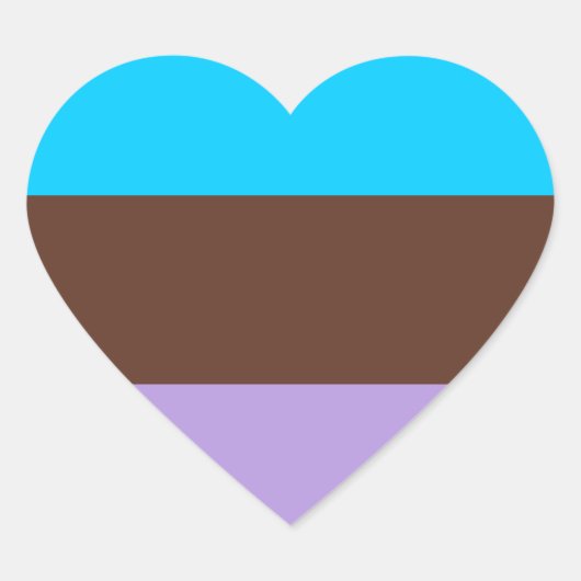 Androsexual Pride Flag Herz-Aufkleber (Vorderseite)