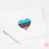 Androsexual Pride Flag Herz-Aufkleber (Umschlag)