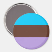 Androsexual Pride Flag Magnet (Vorderseite/Rückseite)