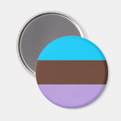 Androsexual Pride Flag Magnet (Vorderseite/Rückseite)