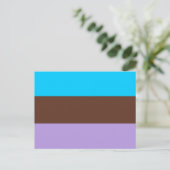 Androsexual Pride Flag Postkarte (Stehend Vorderseite)