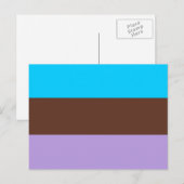Androsexual Pride Flag Postkarte (Vorne/Hinten)
