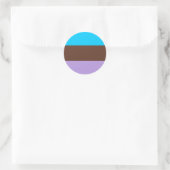 Androsexual Pride Flag Runder Aufkleber (Tasche)