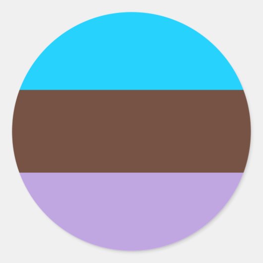 Androsexual Pride Flag Runder Aufkleber (Vorderseite)