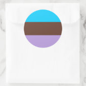 Androsexual Pride Flag Runder Aufkleber (Tasche)