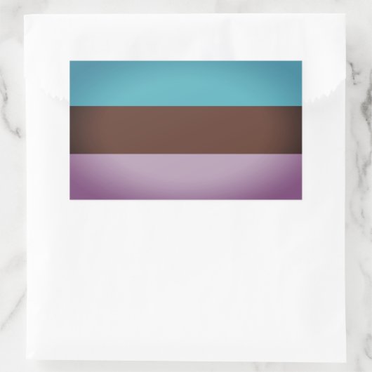 Androsexual Pride Rechteckiger Aufkleber (Tasche)