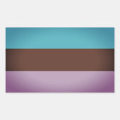 Androsexual Pride Rechteckiger Aufkleber (Vorderseite)