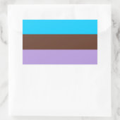 Androsexual Pride Rechteckiger Aufkleber (Tasche)