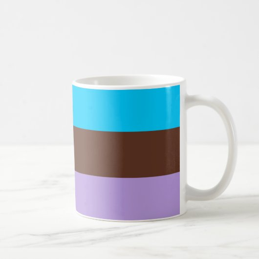 Androsexuelle Pride-Flagge Kaffeetasse (Rechts)