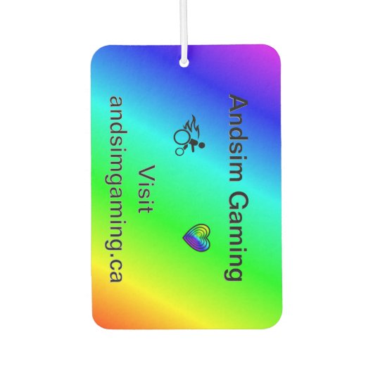 Andsim Gaming  Autolufterfrischer (Vorderseite)