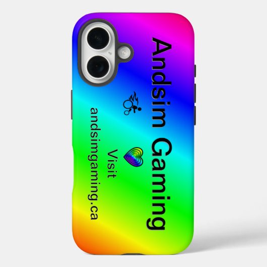 Andsim Gaming Iphone 16 Fall Case-Mate iPhone Hülle (Rückseite)