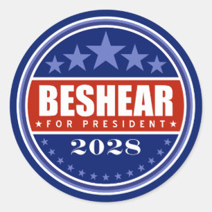 Andy Beshear für Präsident 2028 Runder Aufkleber
