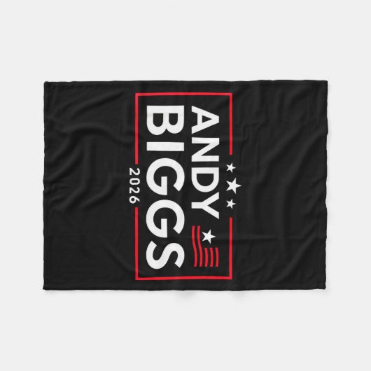 Andy Biggs For Governor Of Arizona 2026 Biggs 2026 Fleecedecke (Vorderseite (Horizontal))