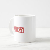 Andy-Briefmarke Kaffeetasse (Vorderseite Links)