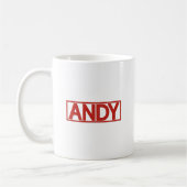 Andy-Briefmarke Kaffeetasse (Links)