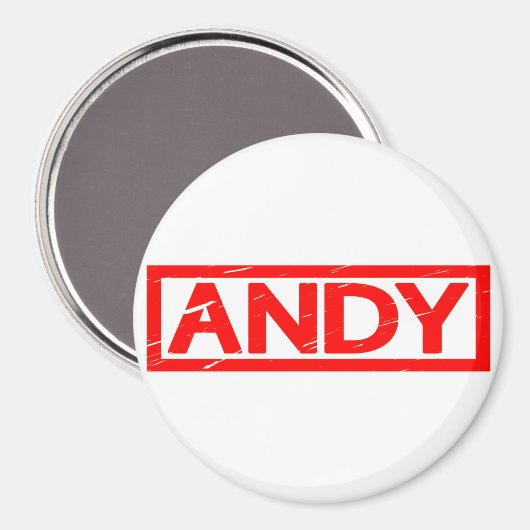 Andy Briefmarke Magnet (Vorderseite/Rückseite)