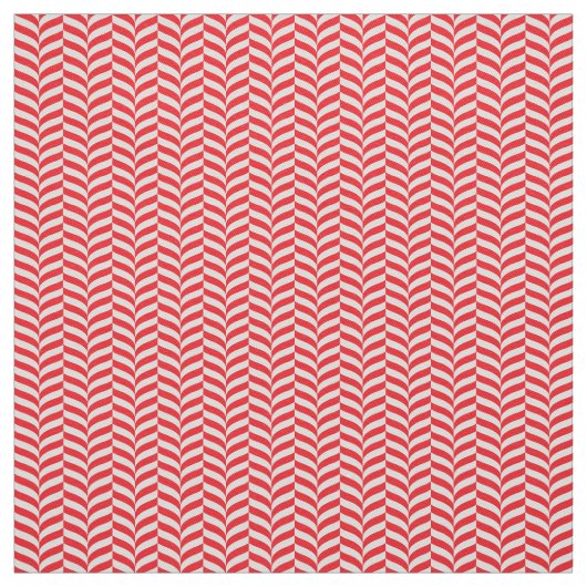 andy Cane Drehung Geometric Red & Cream Zickzack Stoff (Muster)