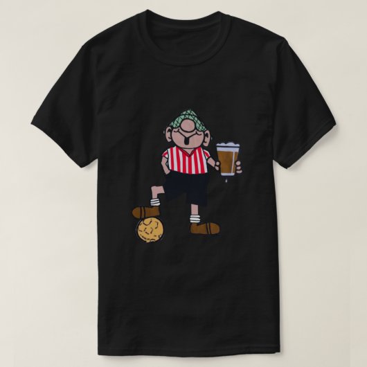 ANDY CAPP RED AND WHITE FOOTBALL SHIRT (Design vorne)