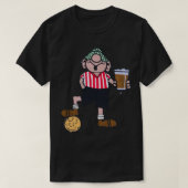 ANDY CAPP ROTES UND WEISSES FUSSBALLSHIRT T-Shirt (Design vorne)