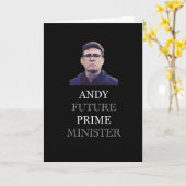Andy Future Premierminister - Andy Burnham Karte (Gelbe Blume)