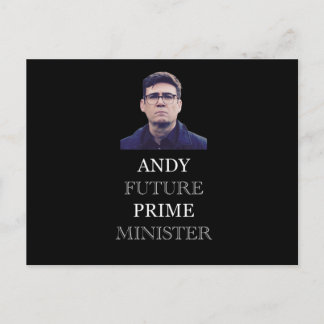 Andy Future Prime Minister - Andy Burnham Postkarte
