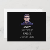 Andy Future Prime Minister - Andy Burnham Postkarte (Vorne/Hinten)