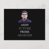 Andy Future Prime Minister - Andy Burnham Postkarte (Vorderseite)