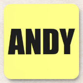 Andy Getränkeuntersetzer (Vorderseite)
