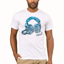 Andy Howell Kopfhörer Sketch-T - Shirt