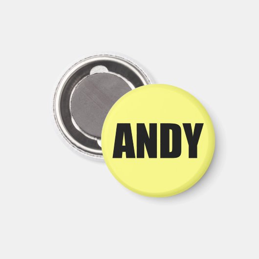 Andy Magnet (Vorderseite/Rückseite)