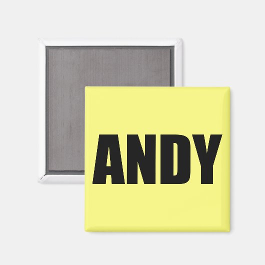 Andy Magnet (Vorderseite/Rückseite)