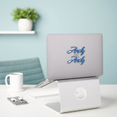 Andy Name blue Aufkleber Sticker Stickerset (Laptop auf Schreibtisch)
