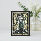 "Andy" Niedliche Gothic Fairy Postcard Postkarte (Stehend Vorderseite)