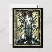 "Andy" Niedliche Gothic Fairy Postcard Postkarte (Vorne/Hinten)