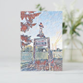 Andy Pafko Memorial Park Dankeskarte (Stehend Vorderseite)