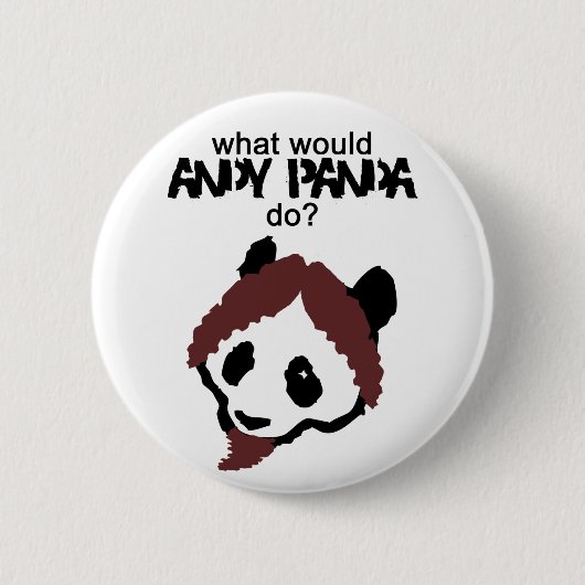 Andy-Panda-Knopf Button (Vorderseite)