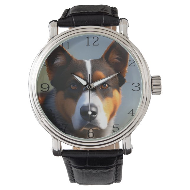 Andy The Australian Blue Heeler, Armbanduhr (Vorderseite)