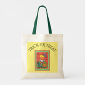 ANDY THE CANDY CORN MAN, BLACK CAT & JACK Colorful Tragetasche (Rückseite)
