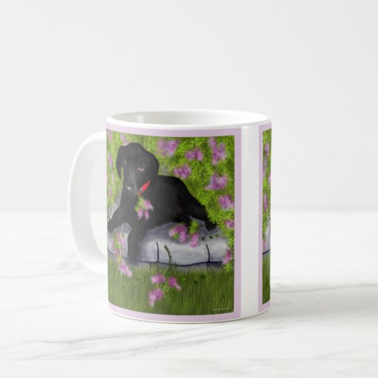 Andy unter der Fliederkaffee-Tasse, Kaffeetasse (Vorderseite Links)