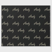 Andy Vorname Name edles Geschenkpapier Papier (Flach)
